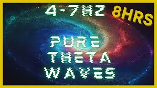 47hz PURE Theta Waves  432hz Base Frequency  Binaural Beats  CIA Hemi Sync  Astral Projection [upl. by Ahsikan]