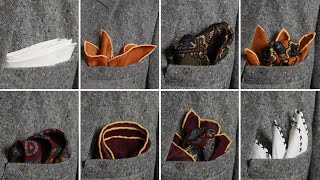 8 Ways To Fold A Pocket Square Easy StepbyStep Instructions [upl. by Ahseenak]