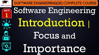 L1 Software Engineering Introduction  Focus and Importance  Software Engineering Lectures Hindi [upl. by Lednahc]