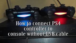 Connect PS4 controller to console without USB cable [upl. by Cairistiona803]