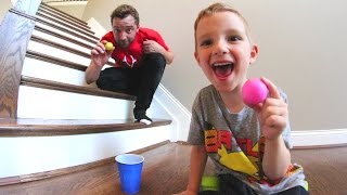 FATHER SON PING PONG TRICK SHOTS [upl. by Lorelle]