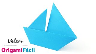 ⛵ Cómo hacer un barco velero de papel con Origami ¡Fácil [upl. by Odnavres894]