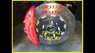 Corvette Brake Replacement  Brembos pads out  Tips n Tricks  C7 Generation [upl. by Cassey]