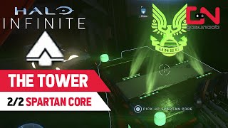 The Tower SPARTAN CORE Locations Halo Infinite [upl. by Ahsem]