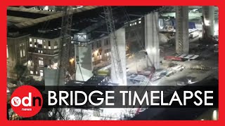 Timelapse Shows Construction of New Genoa Bridge After Fatal Collapse [upl. by Rossuck]