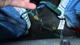 How To Attach 2 Strings Of Christmas Lights TogetherHoliday Decorating Tutorial [upl. by Yssis]