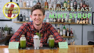 Quick amp Easy Mint Syrup Recipe for Cocktails Part 1  The Making [upl. by Nairolf]