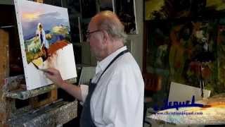 01Demonstration of knife painting by Christian Jequel quotHarvestquot [upl. by Roban90]