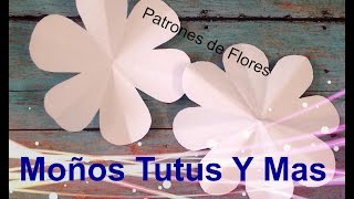 PATRONES DE FLORES Paso a Paso FLOWER TEMPLATE Tutorial DIY How To PAP Video 47 [upl. by Llesirg]