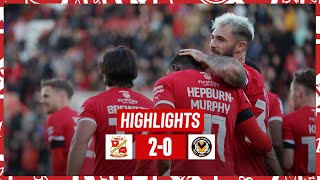 Match Highlights Swindon Town vs Newport County [upl. by Elbys]