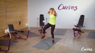 How to Do a Standing Bicycle Crunch  Ab Exercises  Womens Workouts  Curves [upl. by Ardien713]