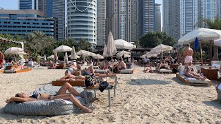 A walk through Barasti Beach Club  Trip to Dubai UAE 2021 [upl. by Anayt651]