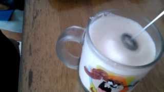 Aerolatte Review Frothing Cold Milk In Under 1 Minute [upl. by Alyakcm608]